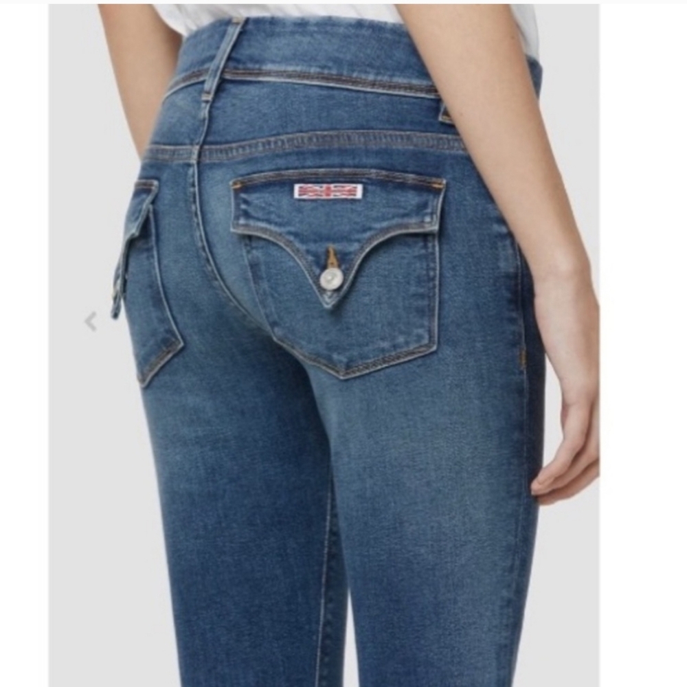 Hudson Straight Leg Blue Jeans Size 14